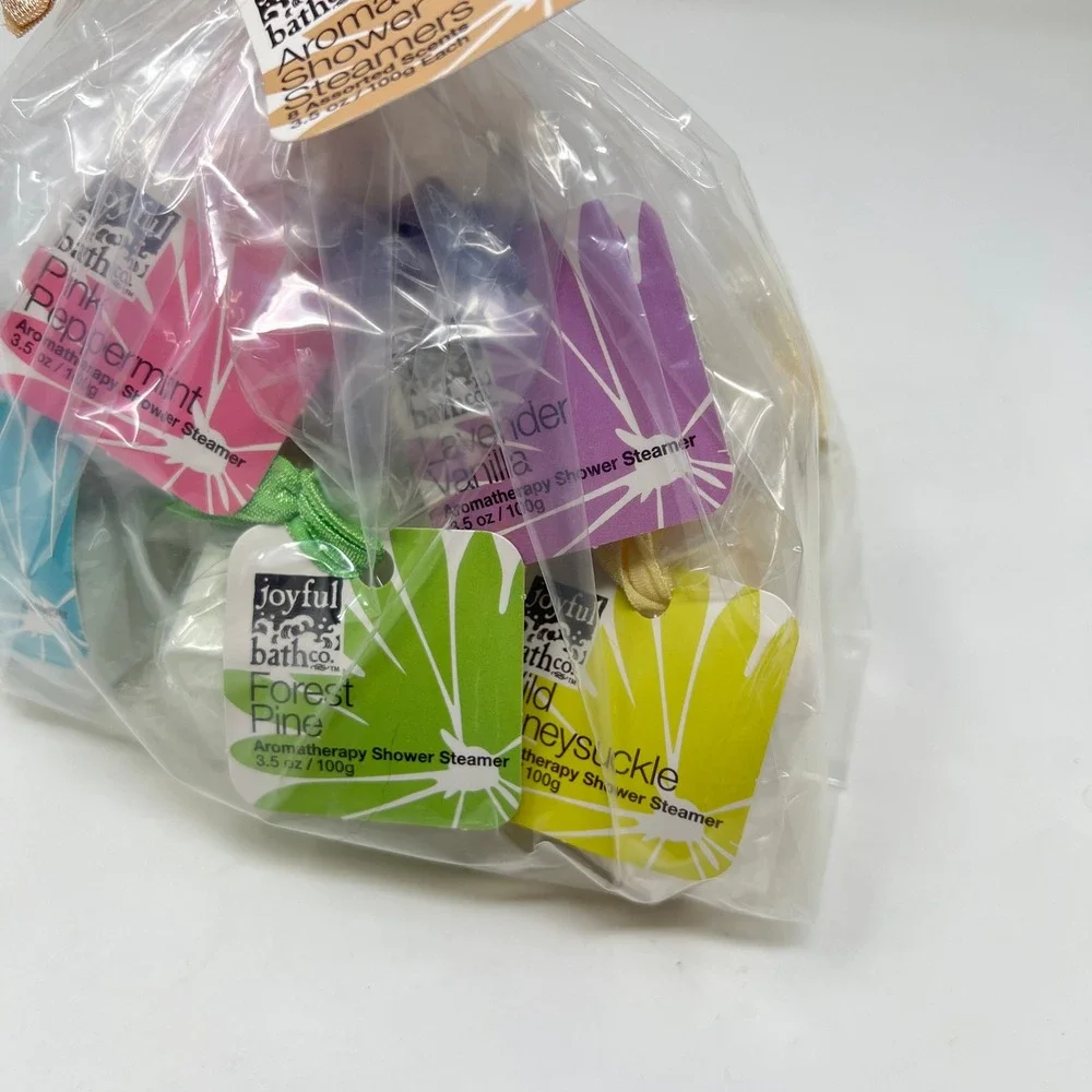 Joyful Bath Co Aromatherapy Shower Steamers Set of 8 Assorted Scents Sealed